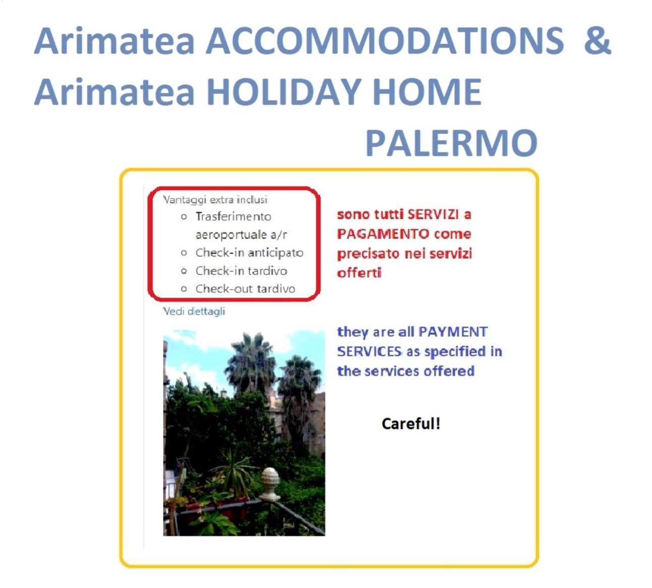 Arimatea Casa Vacanza Palermo Kültér fotó